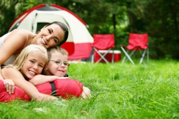 famille camping